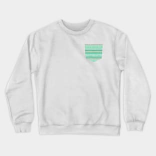 Pocket - Little Textured Minimal Dots Green Crewneck Sweatshirt